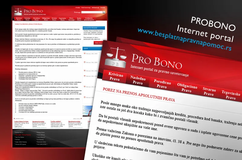 Pro Bono – besplatna pravna pomoć Pro Bono – besplatna pravna pomoć